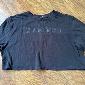 lululemon athletica Black Cropped Top